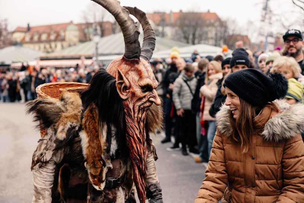 Gute Stimmung beim Krampuslauf.