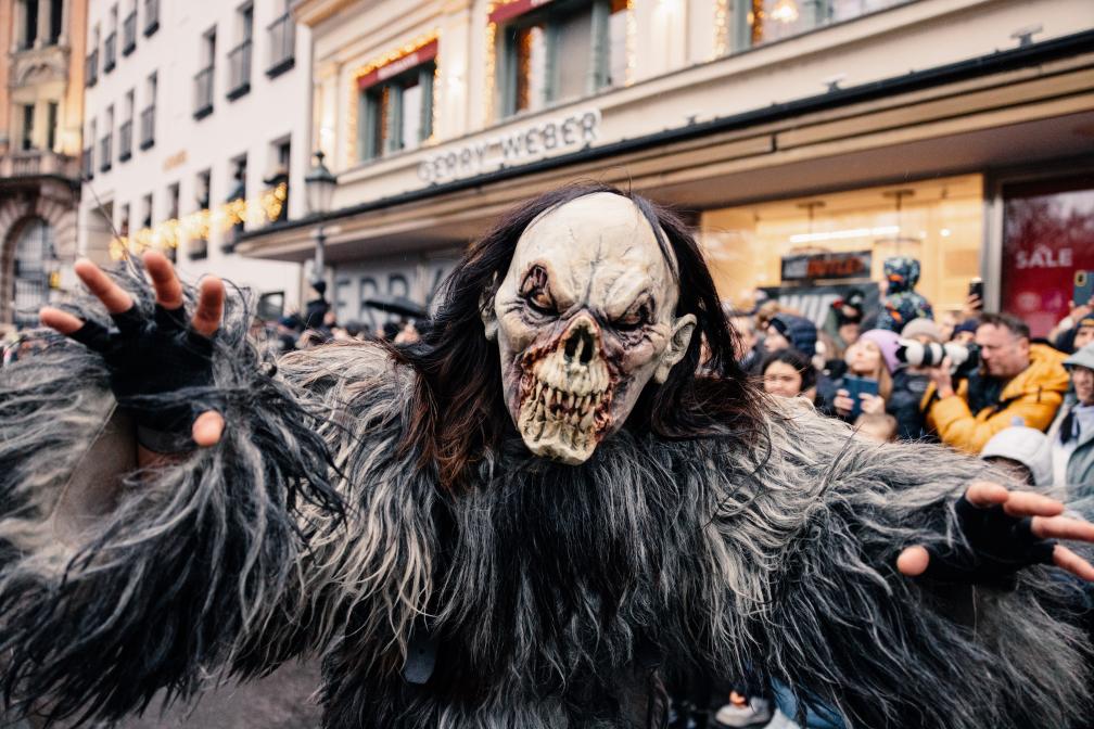 Schaurig-schön war er: Der Münchner Krampuslauf 2024.