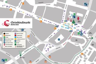 Christkindlmarkt-Karte München 2024