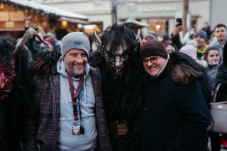 Organisator Tom Bierbaumer und Christkindlmarkt-Chef Clemens Baumgärtner