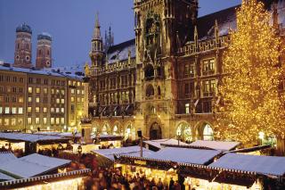 Münchner Marienplatz Christkindlmarkt