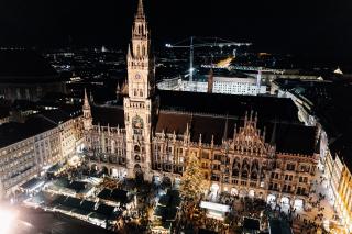 Der Christkindlmarkt vom Alten Peter aus Der Christkindlmarkt vom Alten Peter aus